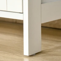 HOMCOM Storage Cabinet with Doors, Cupboard Organization with 2 Adjustable Shelves, Storage Solution for Living Room, Bathroom(m-11)