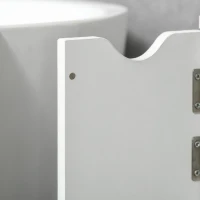 kleankin Bathroom Storage Cabinet with Open Shelves, White(m-10)