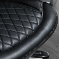 Vinsetto Big and Tall Executive Office Chair with Wide Seat, Computer Desk Chair with High Back Diamond Stitching, Adjustable Height & Swivel Wheels, Black(m-11)