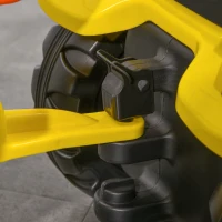 Aosom Ride on Excavator with Back Trailer, Shovel & Rake for 3 Year Old(m-10)