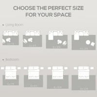 HOMCOM Area Rug for Living Room 9x12, Modern Abstract Machine Washable Rug, Non-Slip Carpet for Bedroom, Dining Room, Grey(m-6)