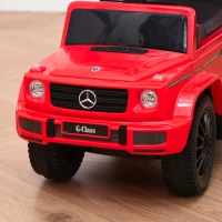 Aosom Mercedes-Benz G350 Licensed Push Car, 3-in-1 Toddler Sliding Car with Horn, Steering, Foot Rest, Seat Storage, Red(m-9)
