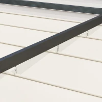 Outsunny 10' x 7' Patio Pergola with Retractable Canopy, Outdoor Sun Shelter, Yard Shade, Cream White(m-7)