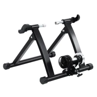 Soozier Bike Trainer Foldable Bicycle Trainer Stand for Indoor Cycling , Stationary Bicycle Stand for Riding Exercise, Fit 26-28" & 700C Wheels, Weight Capacity: 330lbs(m-2)