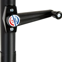 9ft Outdoor Patio Umbrella with Push Button Tilt and Crank, Market Umbrella with 6 Steel Ribs, 104" L x 104" W x 98.5" H, Navy Blue(m-7)