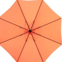 10ft Offset Hanging Market Patio Umbrella with Polyester Shade, 8 Steel Ribs, Easy Tilt Adjustment, 116" L x 116" W x 98.5" H, Orange(m-4)