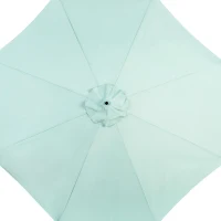 10ft Offset Hanging Market Patio Umbrella with Easy Tilt Adjustment, Polyester Shade, 8 Steel Ribs, 116" L x 116" W x 98.5" H, Light Green(m-5)