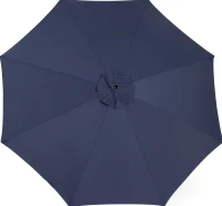 10ft Offset Hanging Market Patio Umbrella with Easy Tilt Adjustment, Polyester Shade, 8 Steel Ribs, 116" L x 116" W x 98.5" H, Navy Blue(m-4)