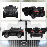 Aosom Officially Licensed Kids Ride-On Car 12V Electric Ride On Car Perfect Toy Gift with Remote Control Suspension Wheel, Black(m-10)
