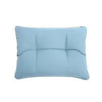 3-Piece Outdoor Rocking Rattan Chair Set with Steel Frame, Includes Table and Cushions, 29" L x 25.5" W x 31" H, Blue(m-10)