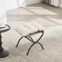 Ergonomic Lazy Chair with Ottoman, Armrests and Side Pocket, Steel Frame, Modern Lounge Accent Chair, 31.5" L x 25" W x 37.5" H, White(m-12)