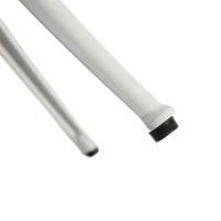 3-Piece Bistro Set with 2 Chairs and 1 Round Table, Adjustable Foot Caps, Classical Design, Rustproof Cast Aluminum Patio Furniture, White(m-6)