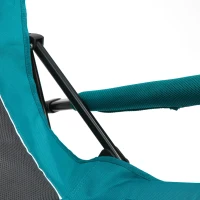 High Back Heavy Duty Lawn Chair with Cup Holder, Portable Collapsible Chair, Supports 250 lbs, Steel Frame, 22.5" L x 25.5" W x 41" H, Blue(m-6)