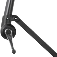 10ft Offset Hanging Market Patio Umbrella with Polyester Shade, 8 Steel Ribs, Easy Tilt Adjustment, 116" L x 116" W x 98.5" H, Orange(m-7)