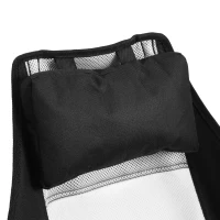 Hammock Camping Chair with Cup Holder and Carry Bag, Folding Portable Rocking Chair with Adjustable Back, 38" L x 35" W x 45" H, Black(m-7)