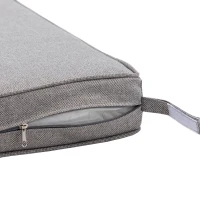 3-Piece Outdoor Swivel Rocker Patio Chairs Set with Tempered Glass Coffee Table, 360° Rocking Conversation Set with Thick Cushions, 29" L x 25" W x 34" H, Grey(m-8)