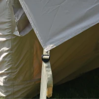 Inflatable Camping Tent with High Performance Structure, Stove Jack, 4-Season Glamping Tent for 4-6 Persons, 118" L x 82.5" W x 79" H, Beige(m-13)