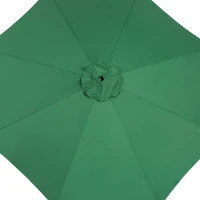 10ft Offset Hanging Market Patio Umbrella with Easy Tilt Adjustment, Polyester Shade, 8 Steel Ribs, 116" L x 116" W x 98.5" H, Dark Green(m-6)