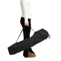 Hammock Camping Chair with Cup Holder and Carry Bag, Folding Portable Rocking Chair with Adjustable Back, 38" L x 35" W x 45" H, Black(m-4)