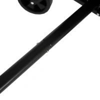 Lightweight Portable Heavy Duty Folding Beach Wagon with Wheels, Outdoor Utility Cart for Sports, Garden, 26" L x 16" W x 17.5" H, Black(m-5)