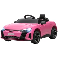 Aosom Ride-On Toy On Car with Remote Control, 12V 3.1 MPH Electric Ride for Kids w/ Suspension System, Horn Honking, Pink(m-2)