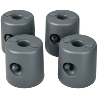 Outsunny HDPE Tent Weights Set of 4, Canopy Weights, Fill with Water or Sand, 104LBS(m-11)