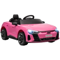Aosom Ride-On Toy On Car with Remote Control, 12V 3.1 MPH Electric Ride for Kids w/ Suspension System, Horn Honking, Pink(m-11)
