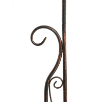 Outsunny 7.5ft Garden Metal Arch Outdoor Walkway Arbor for Decorative Climbing Vine Plants Party Wedding Ceremony Decoration Accessories Black(m-13)