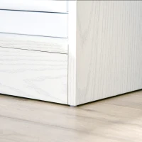 HOMCOM Modern Side Table with Drawer and Storage Shelf, End Table for Living Room, White Wood Grain(m-9)