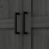 HOMCOM 70" Tall Kitchen Pantry Cabinet with Door Shelves and Adjustable Shelves, Black Wood Grain(m-10)