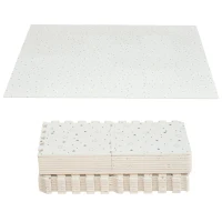 Qaba Kids Foam Puzzle Floor Tiles Baby Toddler Play Mat 36Pcs Anti-slip Crawling Learning with End Border Star Pattern 35SqFt EVA(m-11)