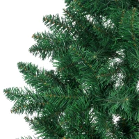 HOMCOM 5' Artificial Half Christmas Trees with Auto Open, Steel Base, for Indoor Xmas Décor(m-8)