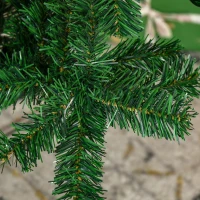 HOMCOM 7ft Green Christmas Tree Artificial Xmas Holidays Party with Decoration Ornament(m-10)