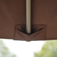 Outsunny 10' x 12' Soft-top Large Gazebo Canopy Tent with Double Canopy Roof Eaves, Mesh Netting Sidewalls, Steel Frame, Beige(m-9)