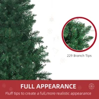 HOMCOM 5' Artificial Half Christmas Trees with Auto Open, Steel Base, for Indoor Xmas Décor(m-5)