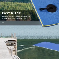 Soozier 6.5' x 2' Roll-Up Pool Float Pad Water Floating Mat for Lake, Ocean, Pool Playing, Relaxing & Recreation, Blue(m-6)