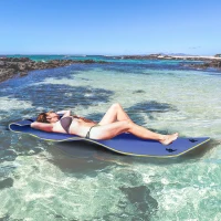 Soozier 6.5' x 2' Roll-Up Pool Float Pad Water Floating Mat for Lake, Ocean, Pool Playing, Relaxing & Recreation, Blue(m-1)