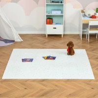 Qaba Kids Foam Puzzle Floor Tiles Baby Toddler Play Mat 36Pcs Anti-slip Crawling Learning with End Border Star Pattern 35SqFt EVA(m-8)