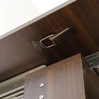 HOMCOM Foldable Dining Table, Extendable Kitchen Table for Small Spaces, Seats up to 6 People(m-10)