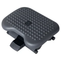 HOMCOM Ergonomic Footrest Adjustable Height and Angle, Home Office Foot Rest Stool with Non-Skid Massage Surface Texture Improves Comfort(m-2)