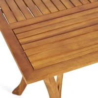 Acacia Wood Bistro Table with Curved Table Legs(m-4)