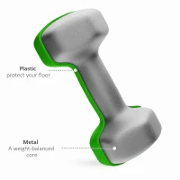 Soozier 26 LBS Hex Dumbbell Set with Vertical Rack, Adjustable Dumbbells, Hand Weights for Home Gym Strength Training, Green(m-6)