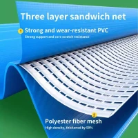 Inflatable Swimming Pool with Quick Water Management, Durable PVC Construction, Easy Setup and Storage, 72" L x 72" W x 20" H, Blue(m-4)