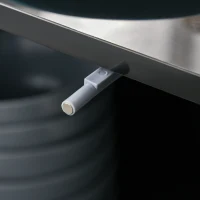 HOMCOM Kitchen Sideboard Storage Cabinet, Modern Coffee Bar with Push-Open Design and 2 Drawers for Living Room, Black(m-12)