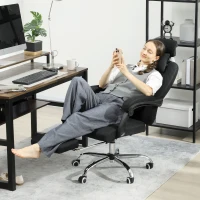 Vinsetto Ergonomic Executive High Back Office Chair with Footrest, Lumbar Support, Black(m-10)