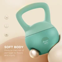 Soozier 18 lb Soft Kettlebell, Sand Filled Weight w/ Grip Handle, Kettlebell Weight for Full Body Workout and Strength Training(m-4)