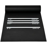 Soozier 9.8 x 2 ft Professional Rubber Dart Mat with 4 Throwing Distances for Pub Club Home, Black(m-2)