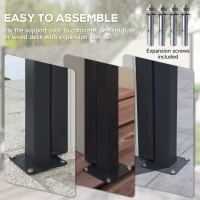 Outsunny 13' x 5' Retractable Side Awning, Outdoor Privacy Screen for Garden, Hot Tub, Balcony, Terrace, Pool, Light Grey(m-6)