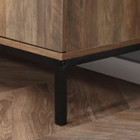 HOMCOM Industrial Sideboard Buffet Storage Cabinet Cupboard with 2 Doors, 3 Drawers and Shelves for Dining Room, Living Room, Brown(m-11)