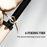 Outsunny Outdoor Chaise Lounge Cushion, Tufted Thick Patio Lounge Chair Cushion with Ties, 74.8 in. x 22 in. x 4 in., Beige(m-7)